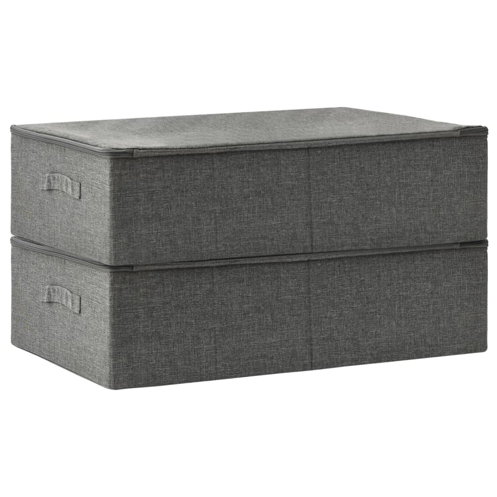 Aufbewahrungsbox Stoff 70x40x18 cm Anthrazit