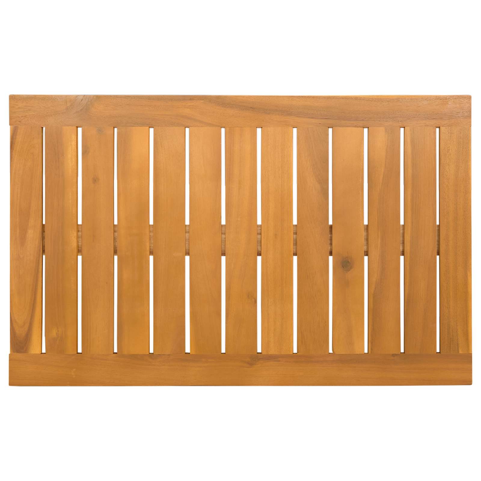 Badematte Uni Braun 60 x 40 cm Massives Akazienholz