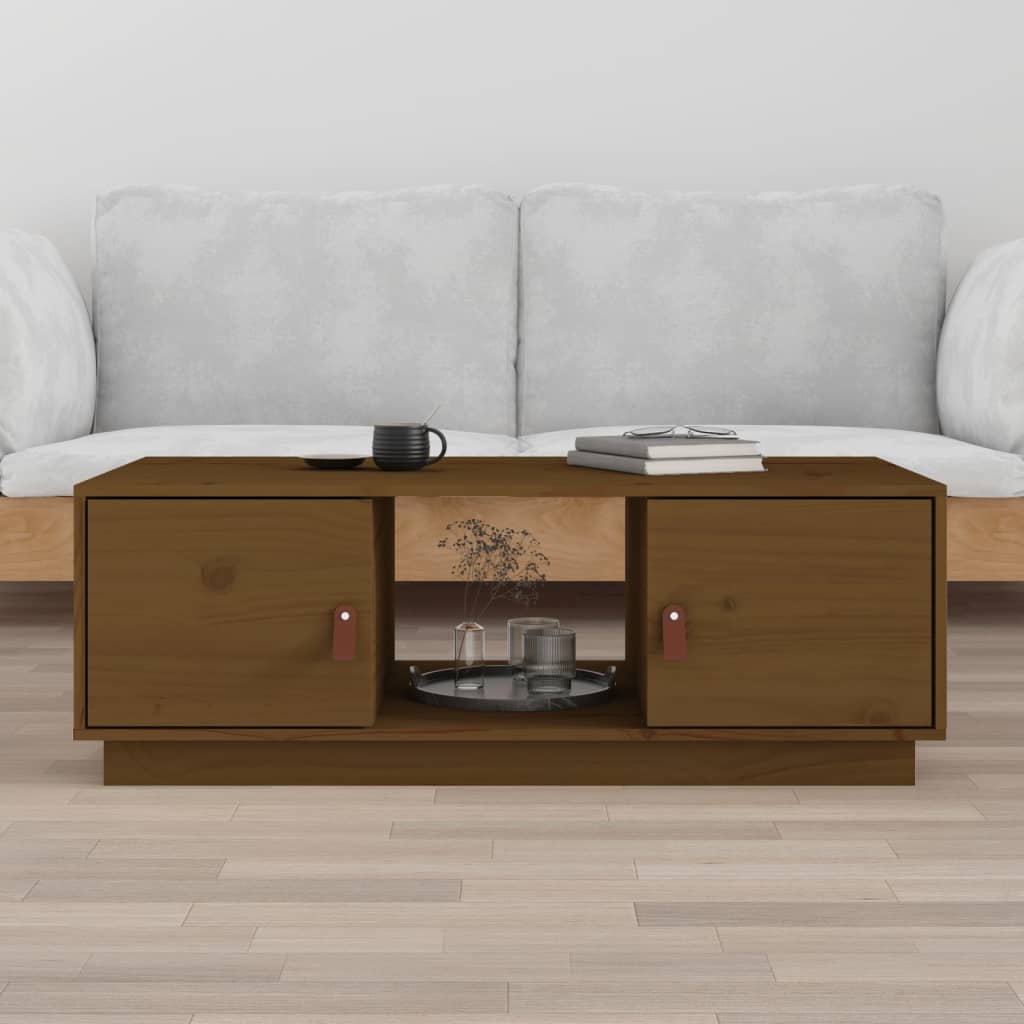 Couchtisch 100x50x35 cm Massivholz Kiefer