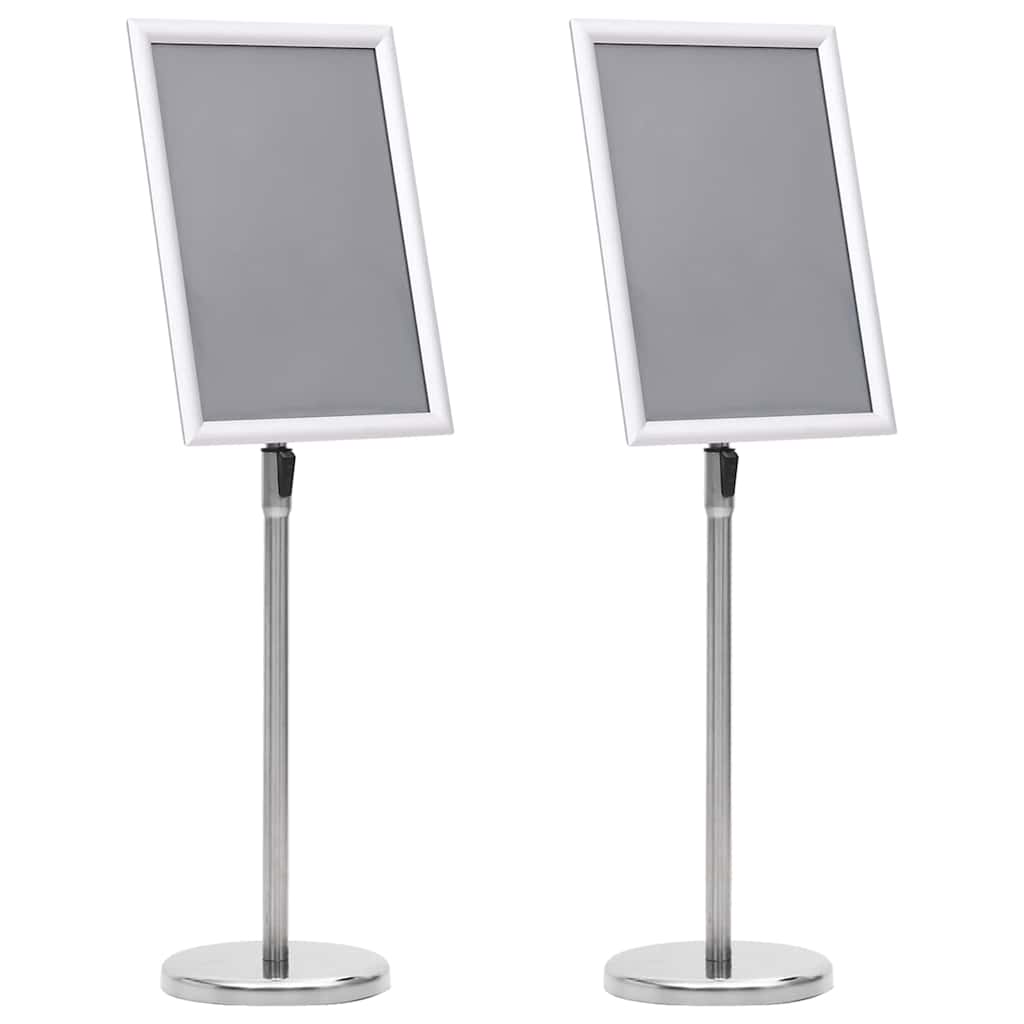 Plakatständer 2 pcs Schwarz 45 x 32,7 x 108 cm Aluminium