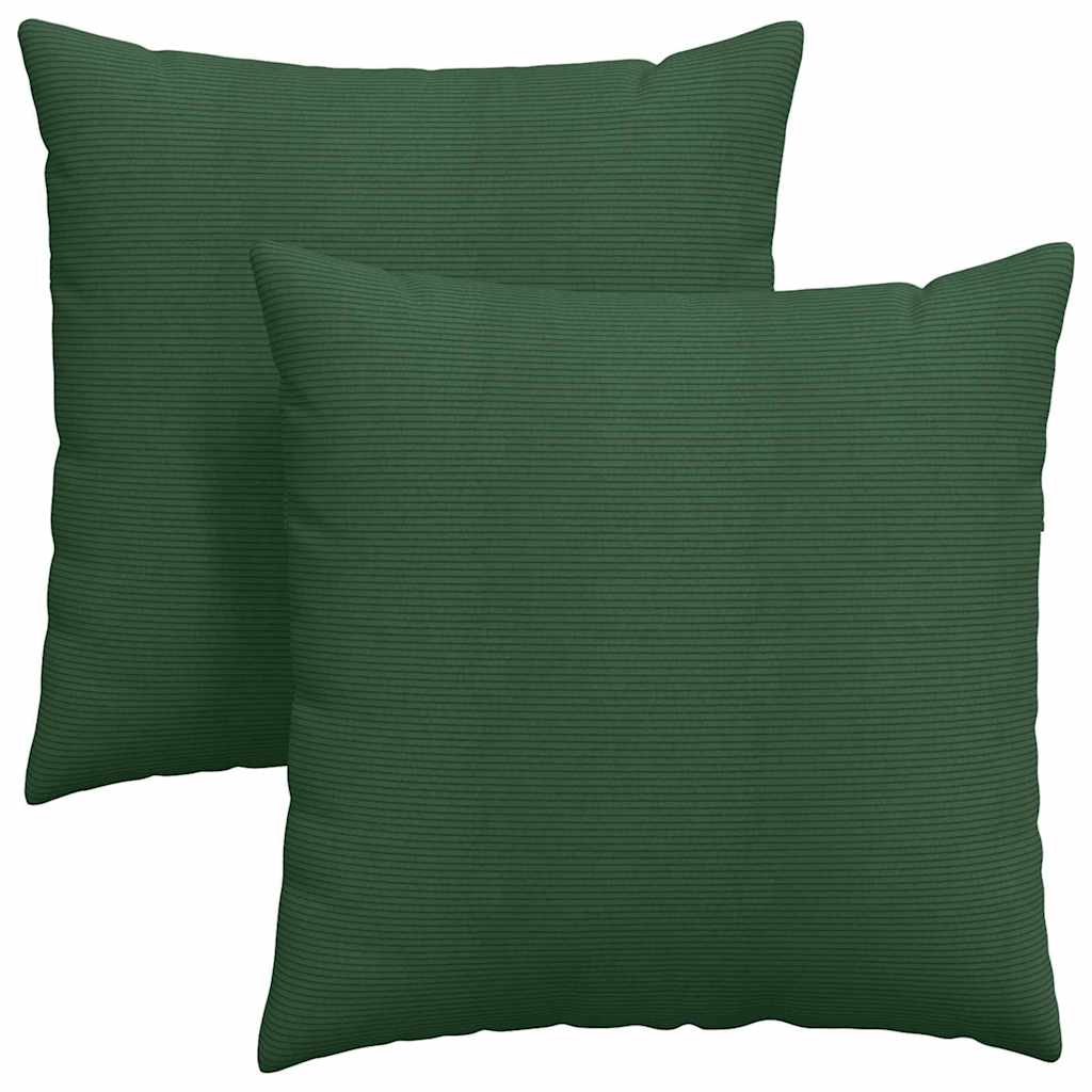 Sofakissen 2 Stück Hellgrau 50 x 30 cm Cordstoff
