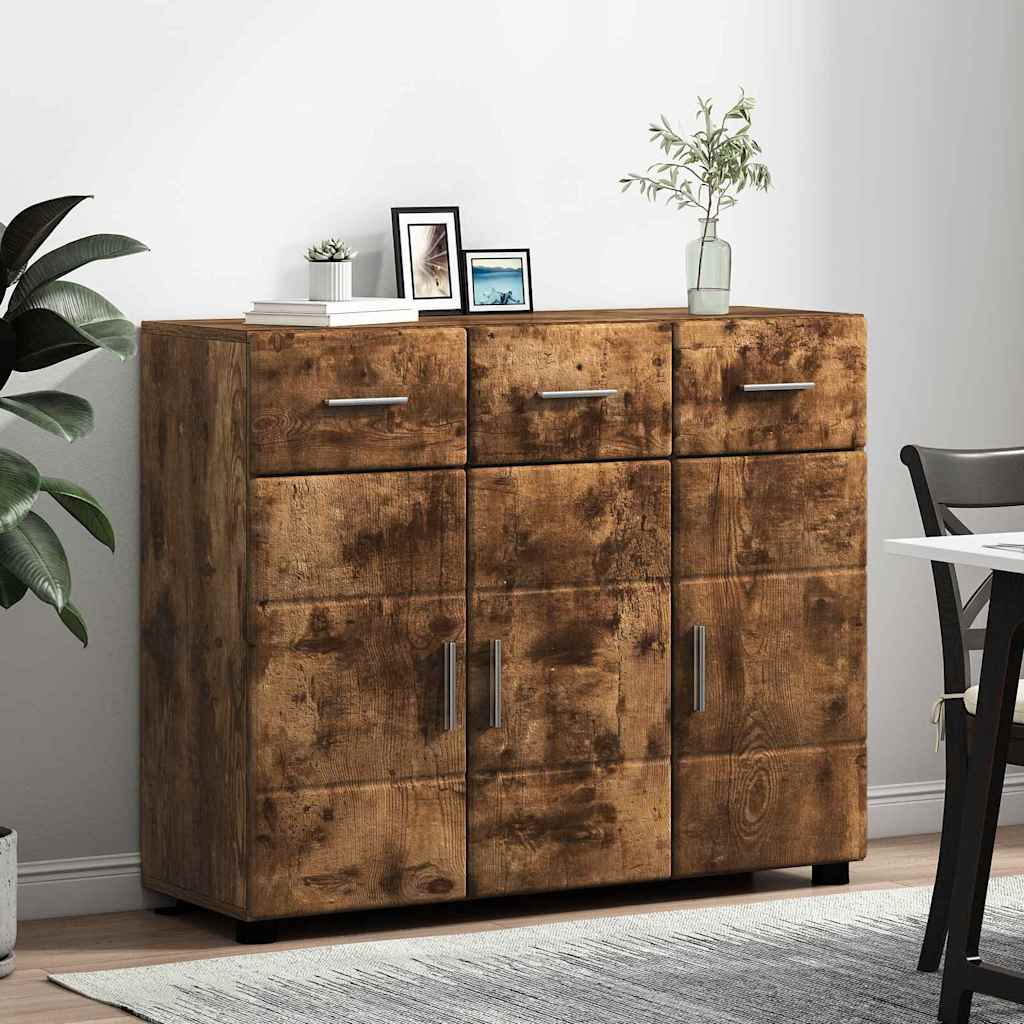 Highboard mit Regal FLORIN Weiß 60 x 35 x 182 cm Holzwerkstoff