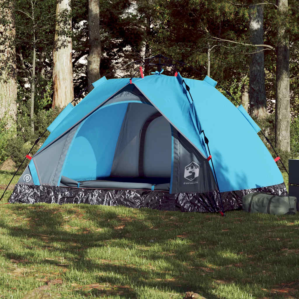 Kuppel-Campingzelt 2 Personen Grün Quick Release