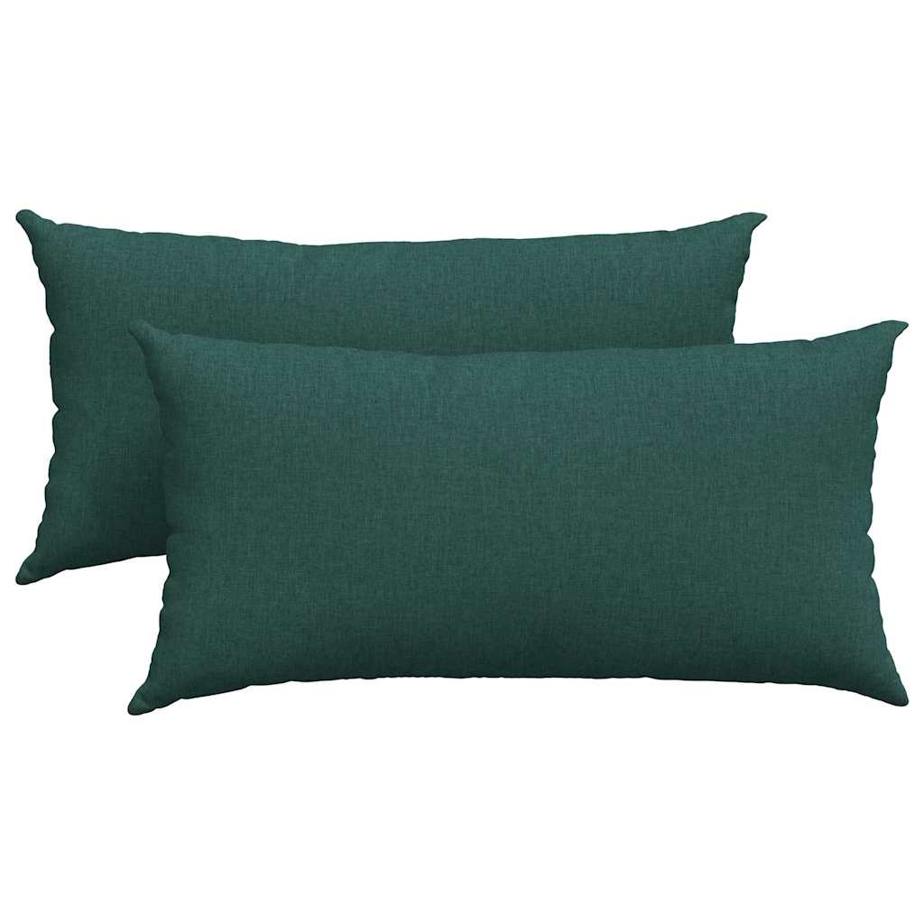 Sofakissen 2 pcs Hellgrau 50 x 30 cm Stoff