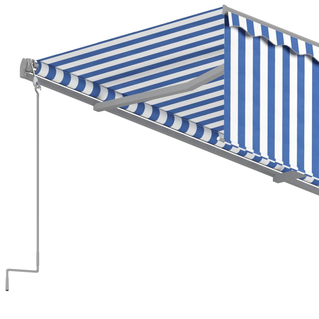 Markise Manuell Einziehbar mit Rollo 3x2,5 m Creme