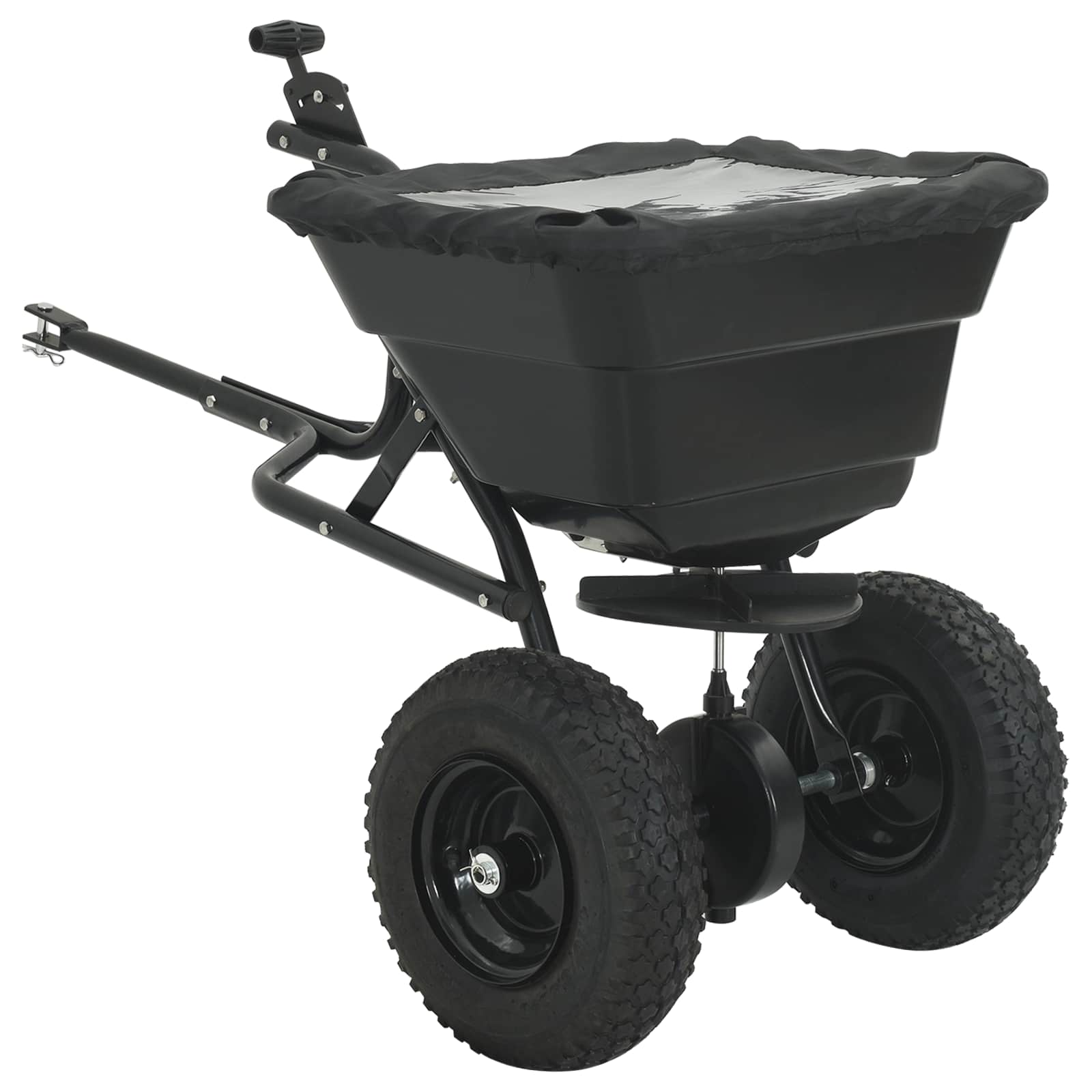 Streuer Schwarz 82 x 46 x 75 cm PVC und Stahl