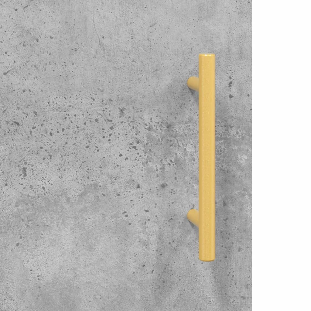 Highboard Hochglanz-Weiß 69,5x34x180 cm Holzwerkstoff