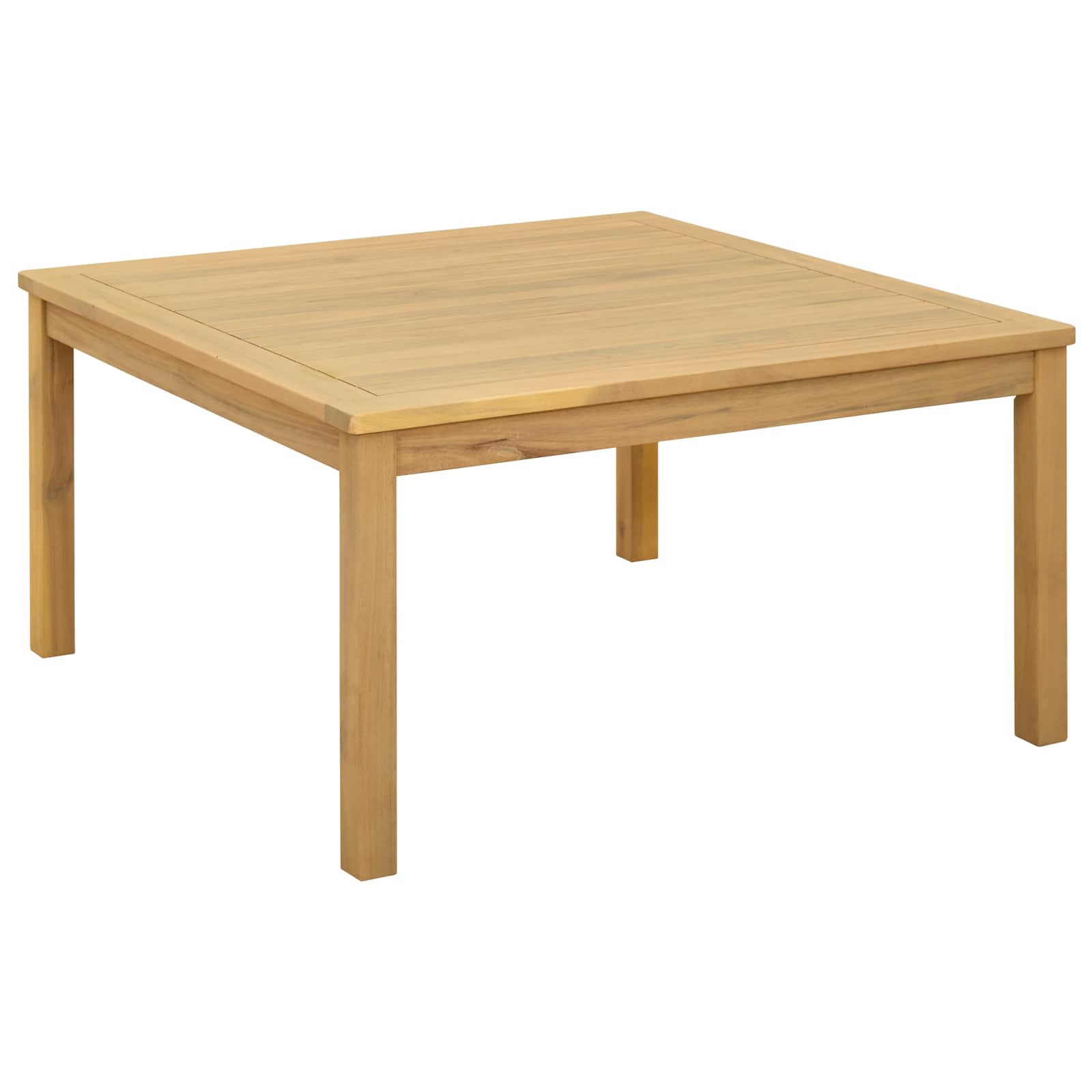 Couchtisch Helles Akazienholz 45 x 45 x 36 cm Massivholz Akazie