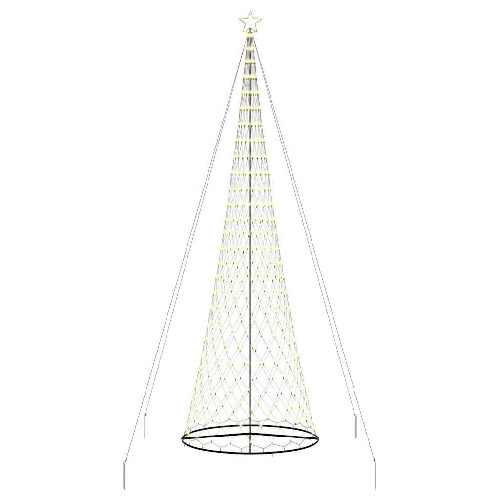 LED-Weihnachtsbaum mit 230 LEDs Mehrfarbig 184,5 cm Metall