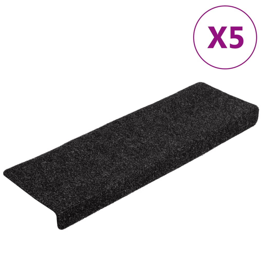 Stufenmatten Selbstklebend 15 Stk. 65x21x4 cm Hellbraun Rechteckiger Rand