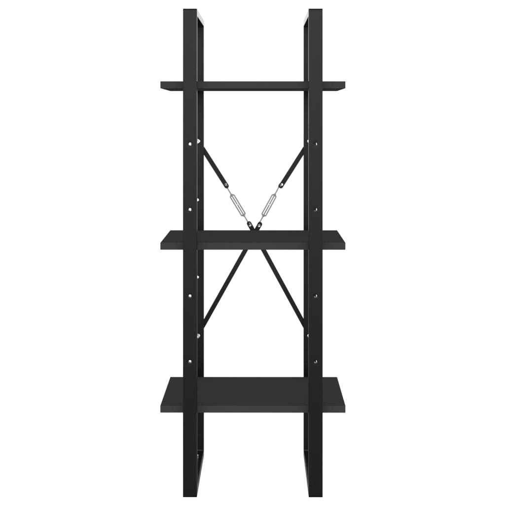 Bücherregal 3 Fächer Weiß 40x30x105 cm Holzwerkstoff