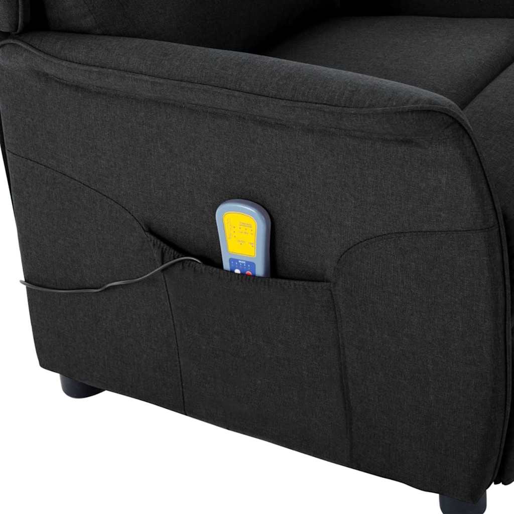 Massagesessel mit Kissen Hellgrau 93,5 x 67,5 x 101,5 cm Stoff
