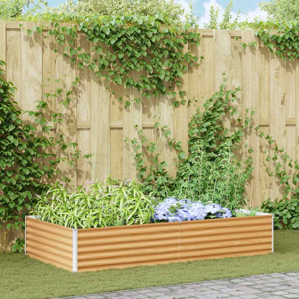 Garten-Hochbeet 100 x 50 x 36 cm Cortenstahl