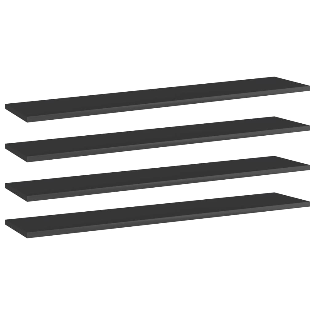 Bücherregal-Bretter 4 Stk. Weiß 40x10x1,5 cm Holzwerkstoff
