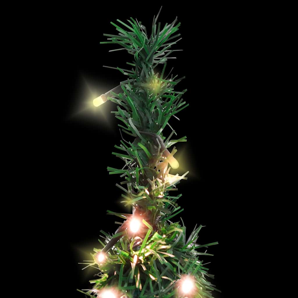 Künstlicher Pop-Up-Weihnachtsbaum mit Beleuchtung Grün 150 cm