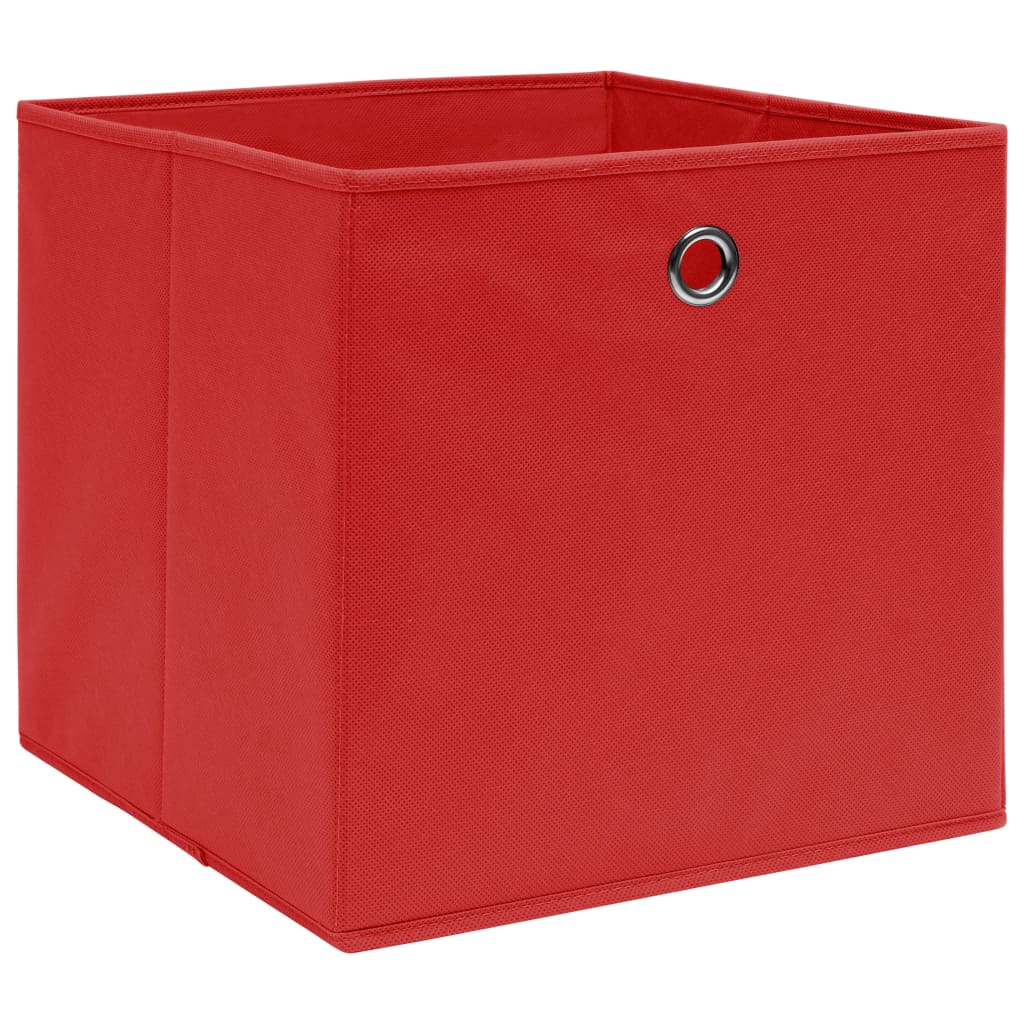 Aufbewahrungsboxen mit Deckeln 10 Stk. 28x28x28 cm Schwarz