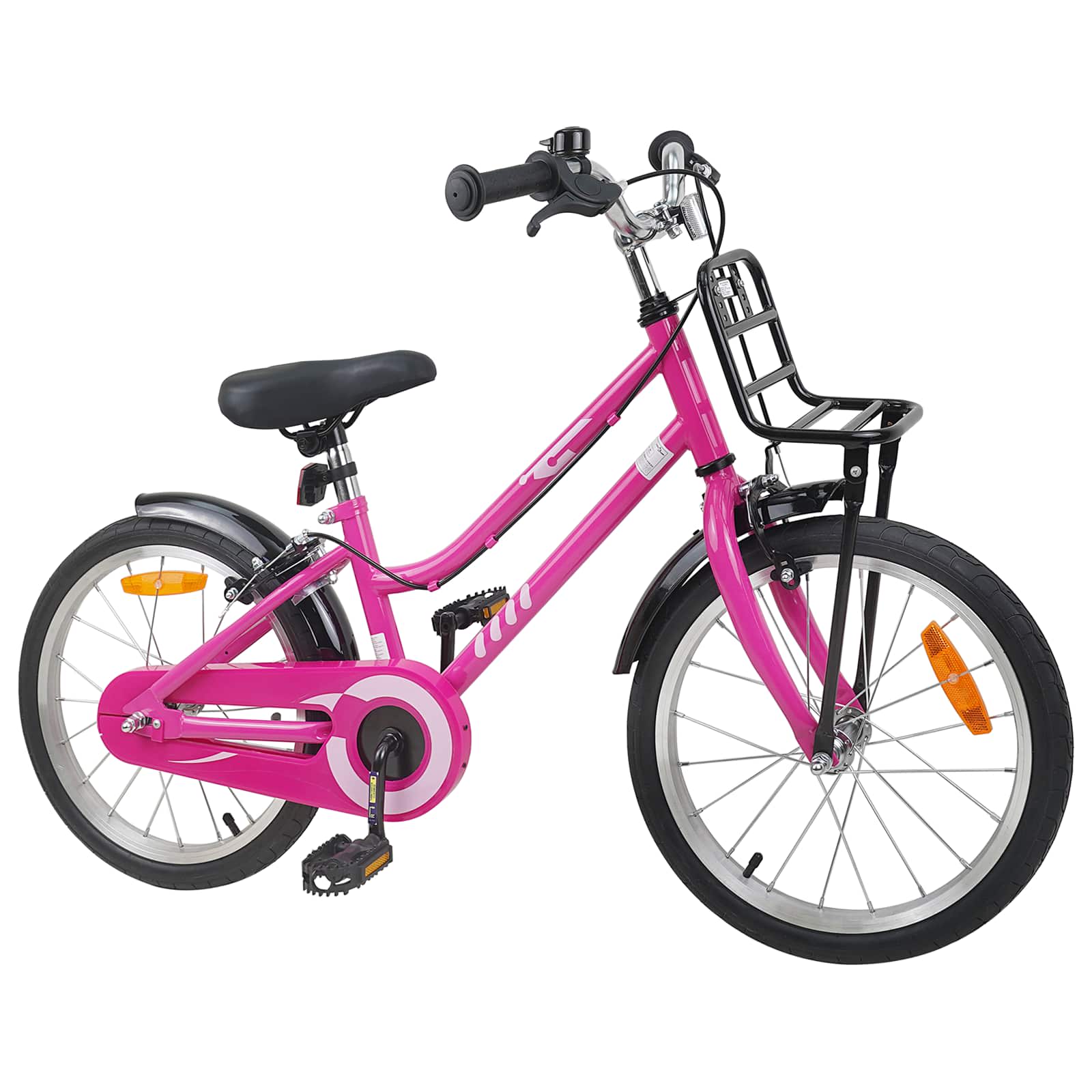 Kinderfahrrad 12 Zoll für 2-4 Jahre alt Rosa und Schwarz