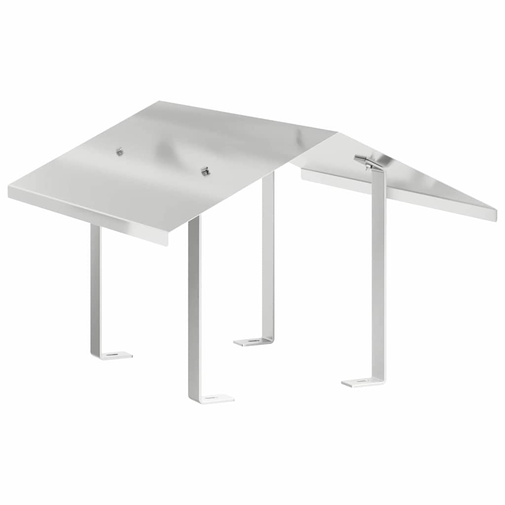 Kaminhaube Silber 40 x 40 x 37,5 cm Edelstahl