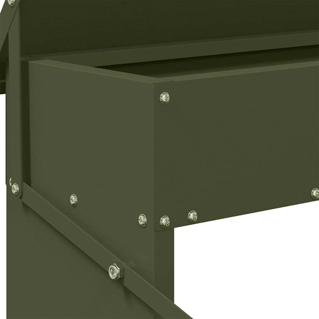 Hühnertretfeeder Schwarz 48,5 x 39,5 x 19 cm