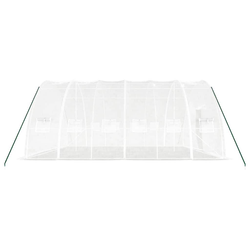 Gewächshaus mit Stahlrahmen Grün 24 m² 6x4x2,85 m