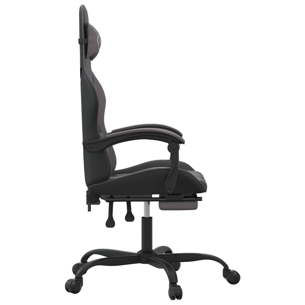 Gaming-Stuhl Drehbar Schwarz und Rot Kunstleder