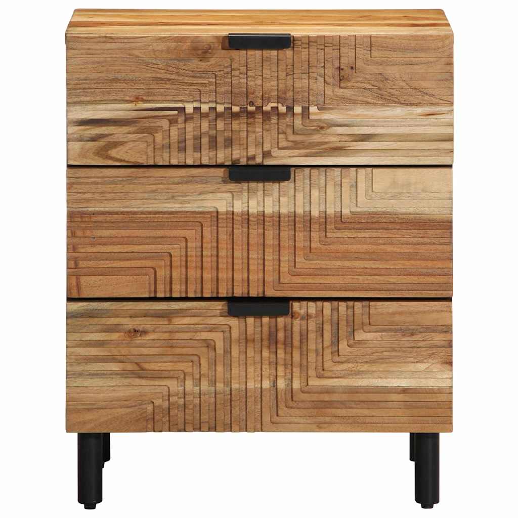 Bettschrank Braun 50 x 33 x 62 cm Massivholz Akazie