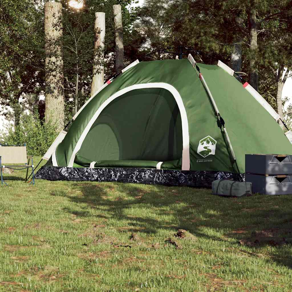 Campingzelt 2 Personen Grün Quick Release