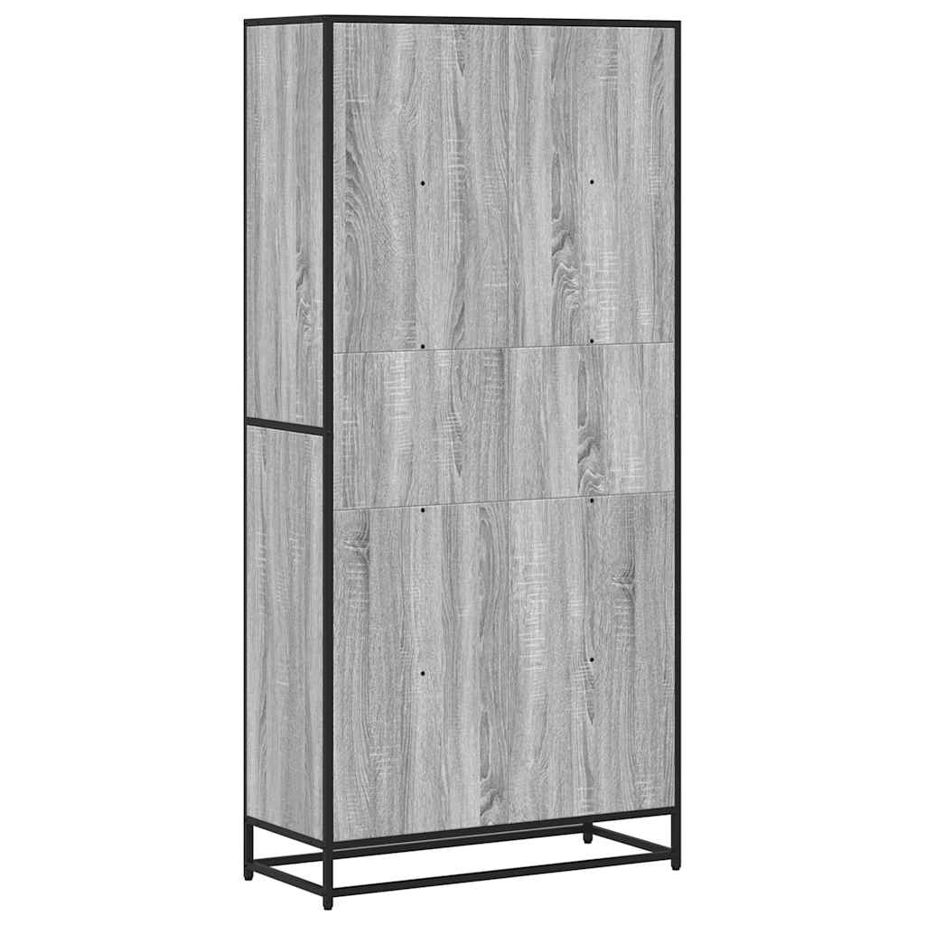 Bücherregal Schwarz 60x35x139 cm Holzwerkstoff