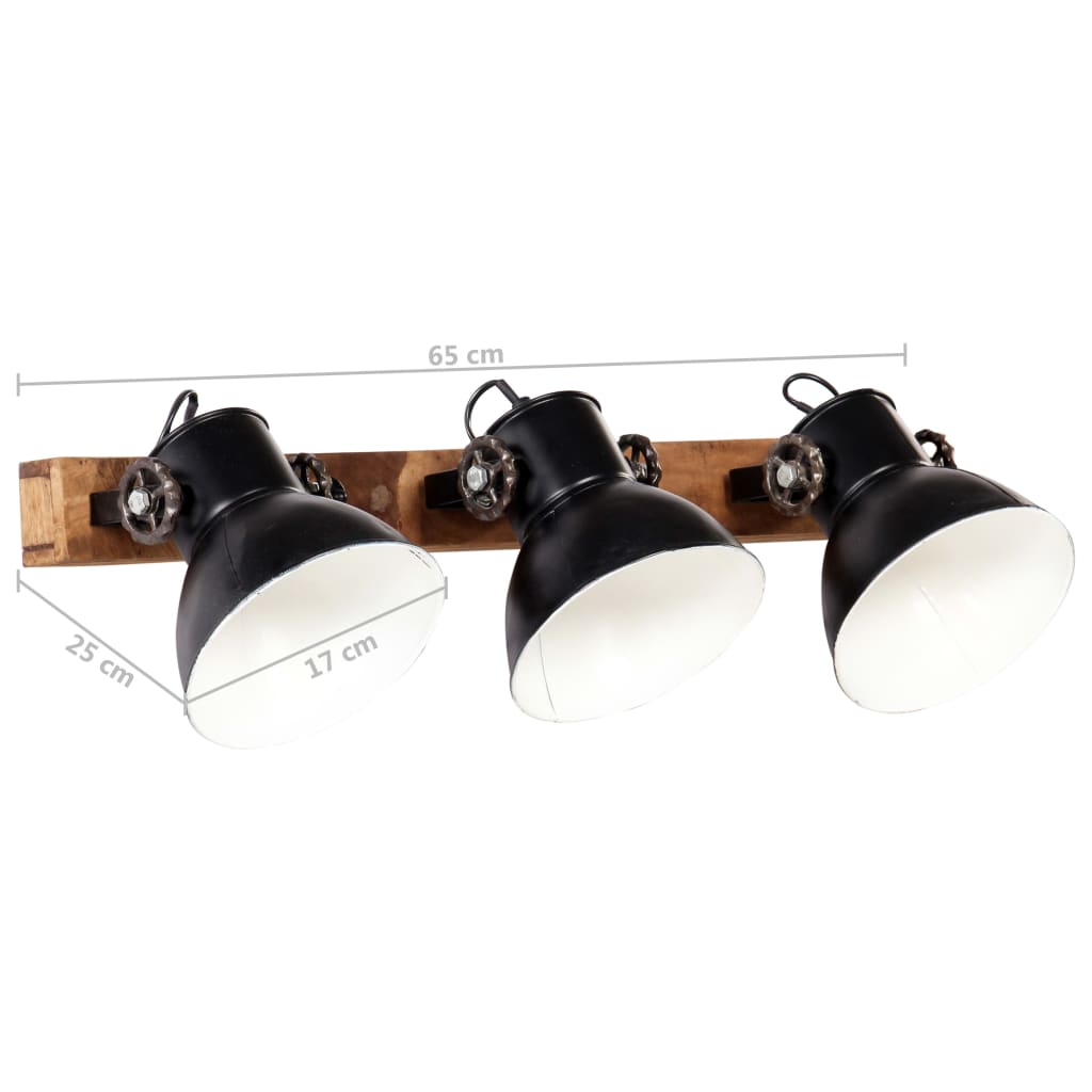 Wandlampe Industriestil Silbern 45x25 cm E27