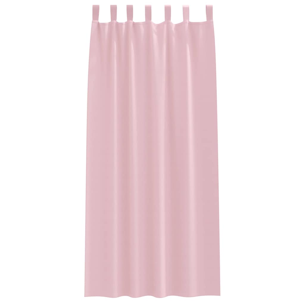 Verdunkelungs-Vorhänge mit Ringen 2 pcs Beige 140 x 140 cm