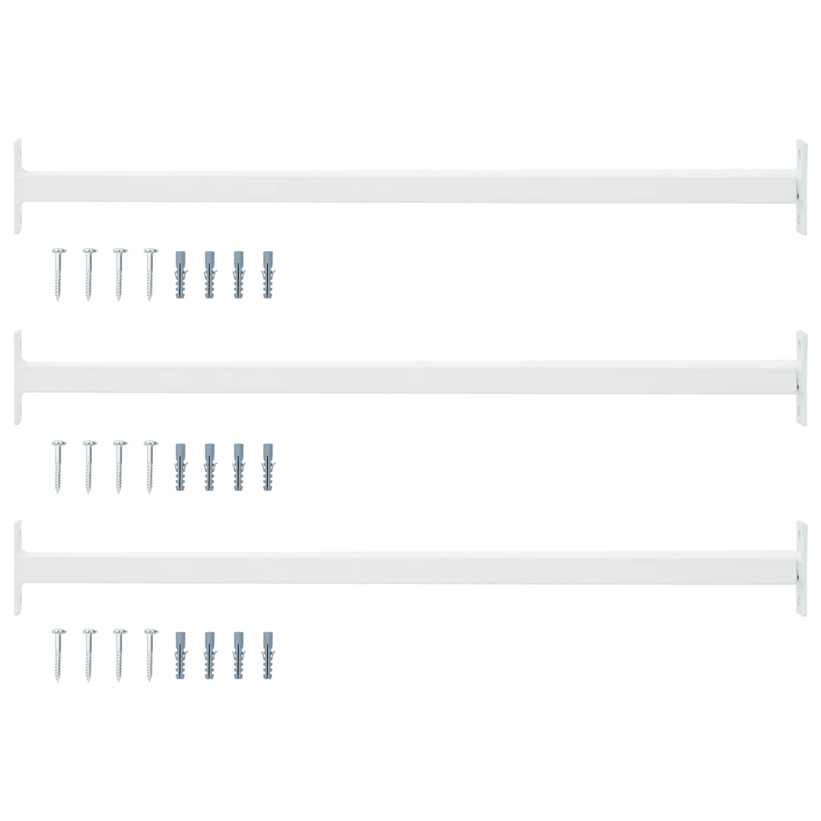 Verstellbarer Fenster-Sicherheitsbalken 6 pcs Silber Stahl