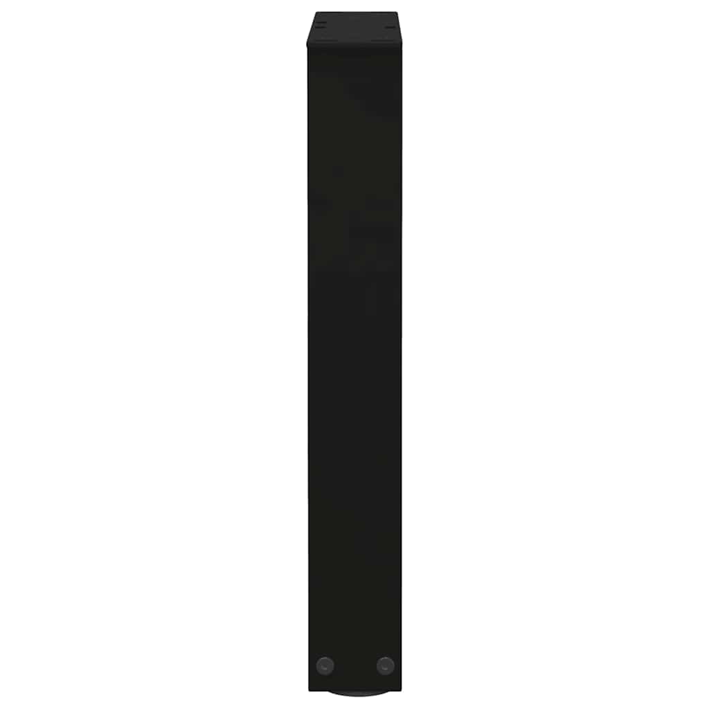 Couchtischbeine V-Form 2 Stück Schwarz 30x(30-31,3) cm Stahl