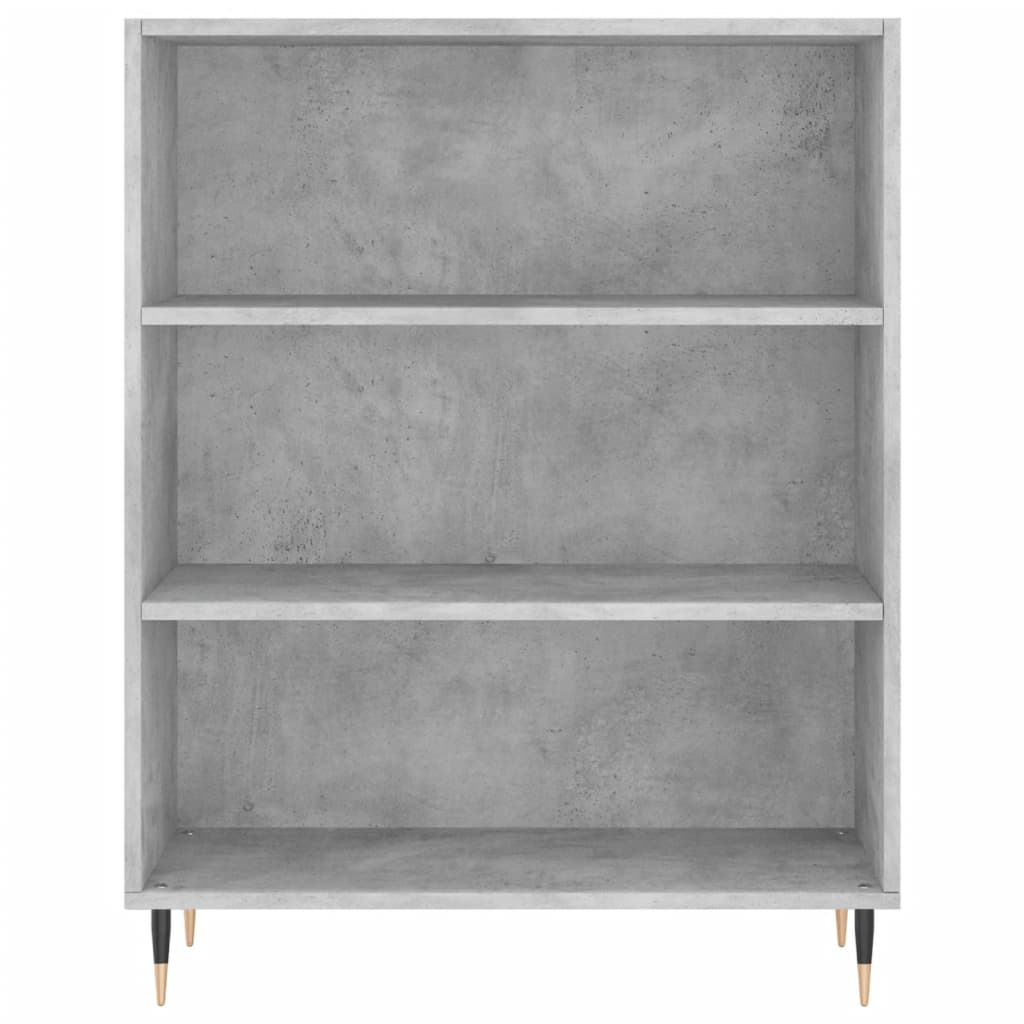 Bücherregal Hochglanz-Weiß 69,5x32,5x90 cm Holzwerkstoff