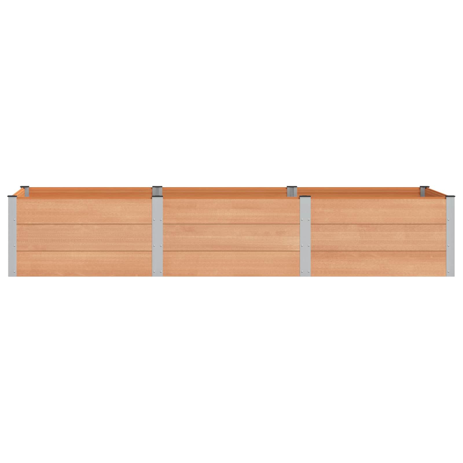 Garten-Hochbeet 200x50x54 cm WPC Grau
