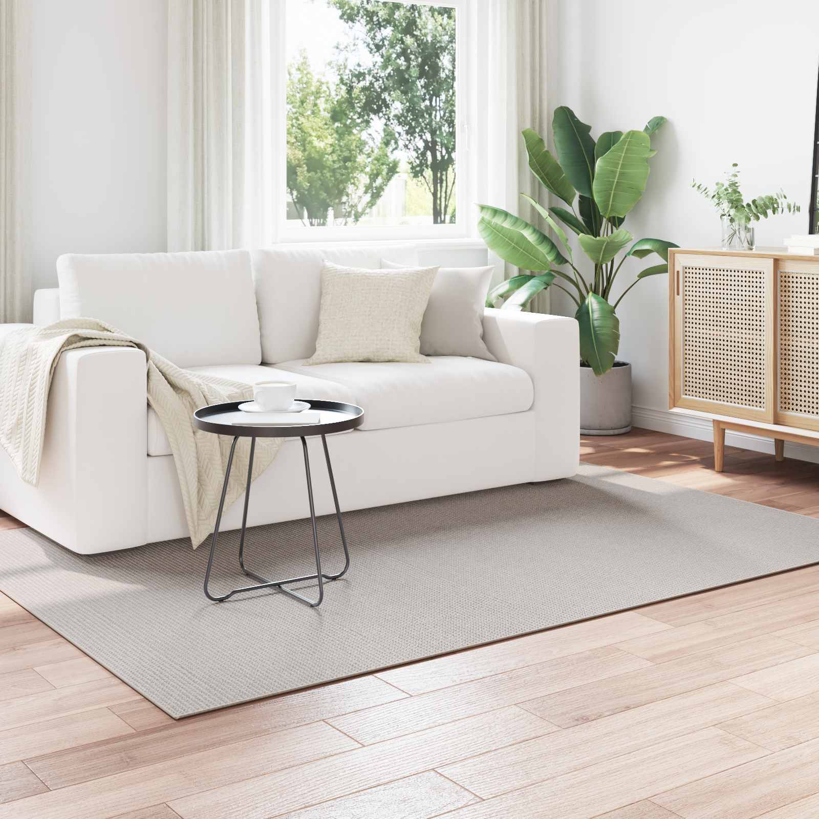 Bereichsteppiche Rechtwinklig LUGO Creme 150 x 80 cm Polyester