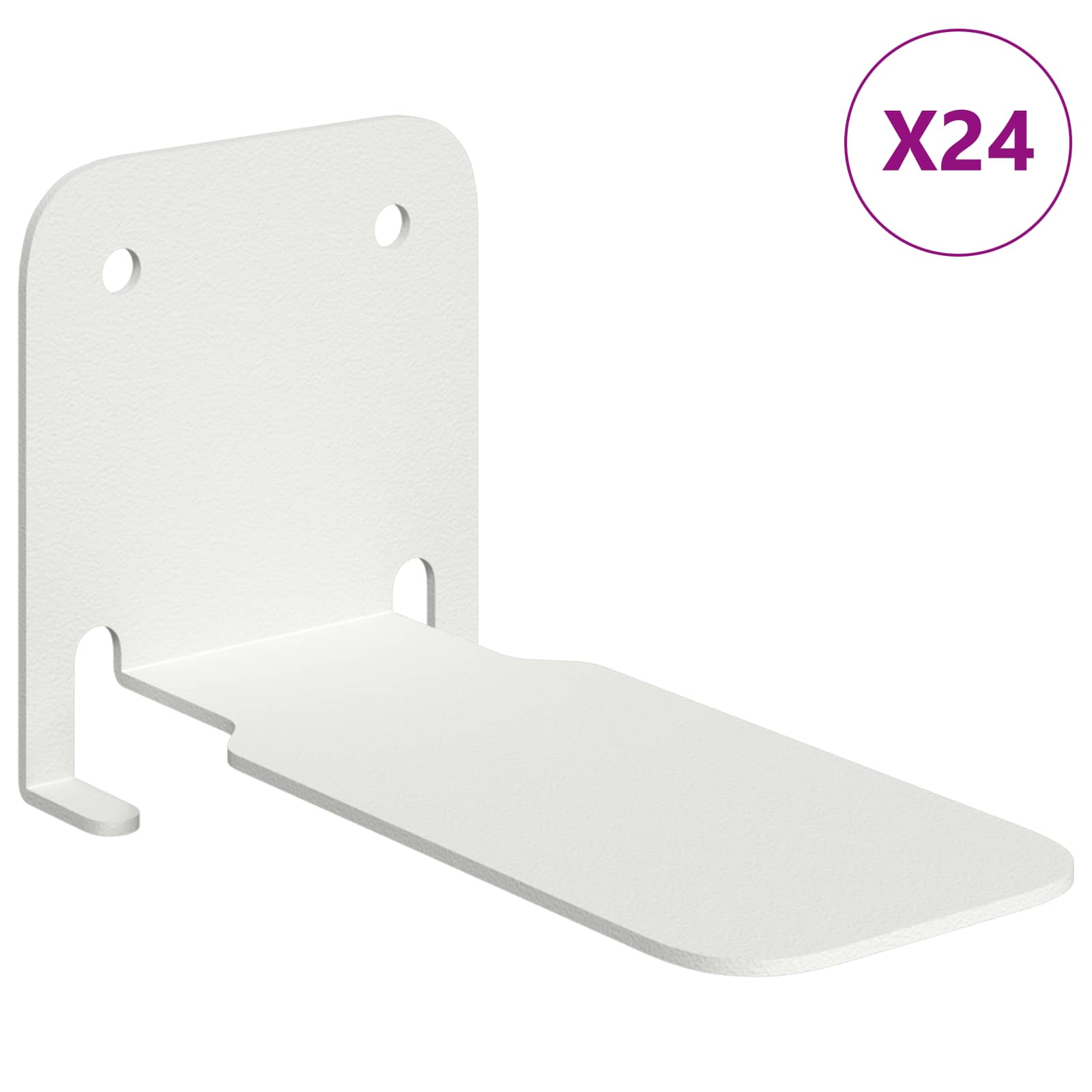 Unsichtbares Schwimmendes Regal 4 pcs Schwarz 6 x 11 x 6,5 cm