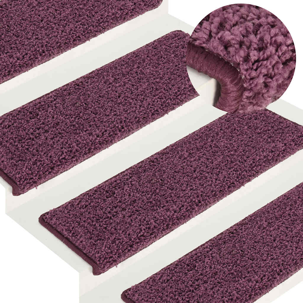 Stufenmatten 15 Stk. 65x21x4 cm Grau Rechteckiger Rand