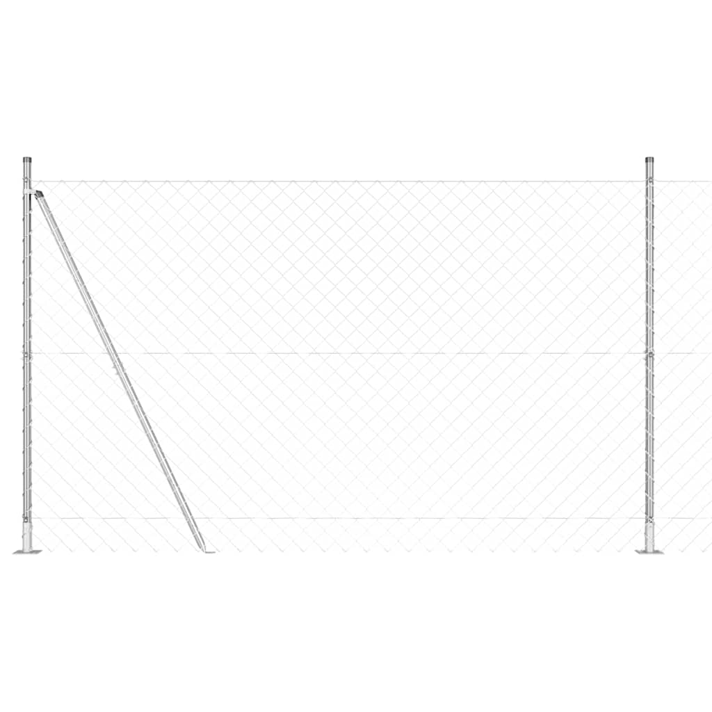 Outdoor Kettenglied-Zaun Erdfixierung 10 x 0,4 m Grün Netz