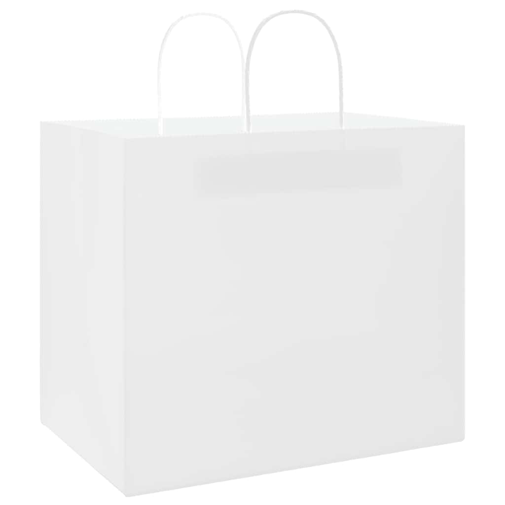 Papiertragetaschen 50 Stk. mit Henkeln Braun 21x11x36 cm