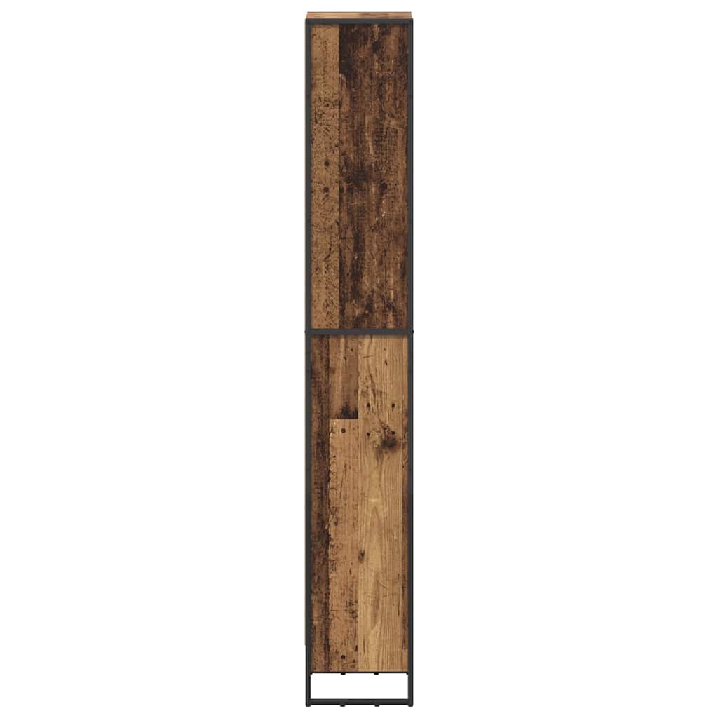 Bücherregal 2 pcs Schwarz Eichen-Optik 60 x 30 x 189,5 cm