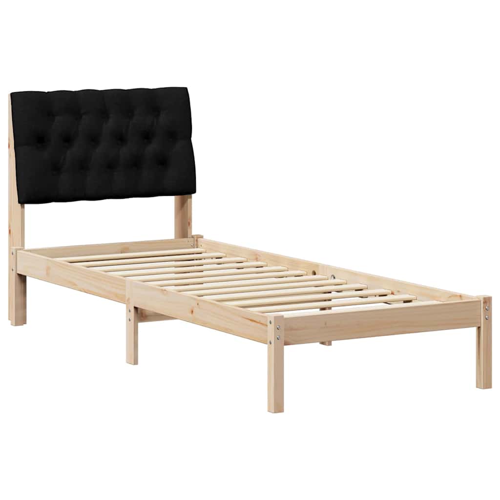 Bettgestell mit gepolstertem Kopfteil Braun 200 x 200 cm