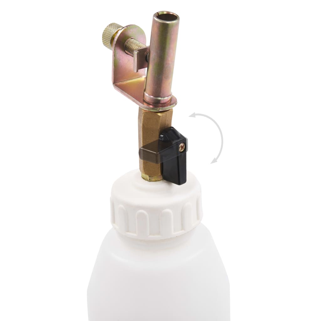 Pneumatische Bremsen-Entlüftungspumpe mit Einfüllflasche 3,5 L