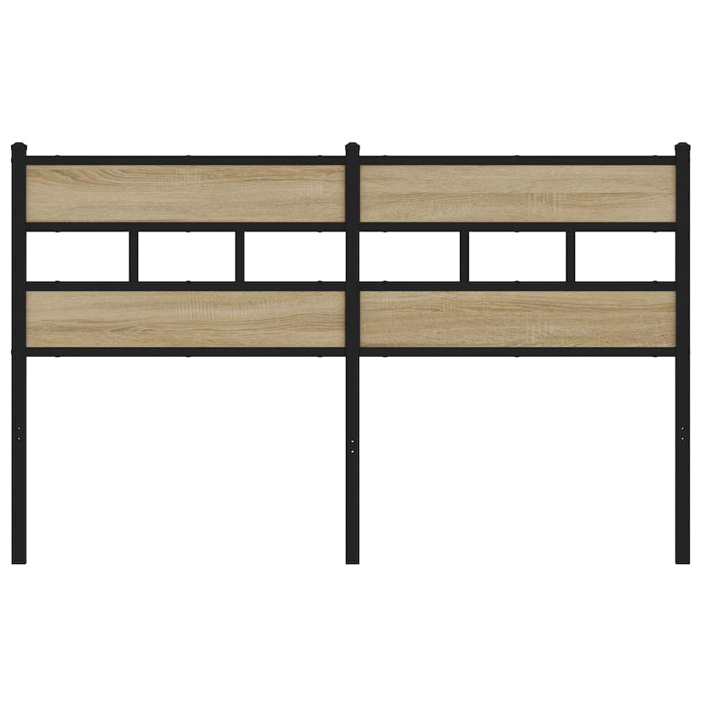 Ersatz-Kopfteil Räuchereiche 100 cm Eisen und Holzwerkstoff