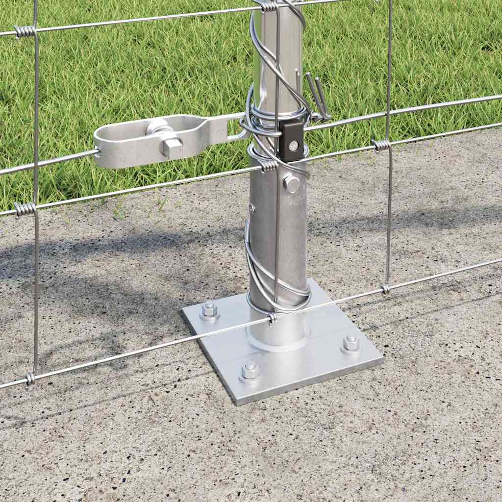 Ground Fix Geschweißter Drahtzaun 25 x 0,8 m Silber Netz