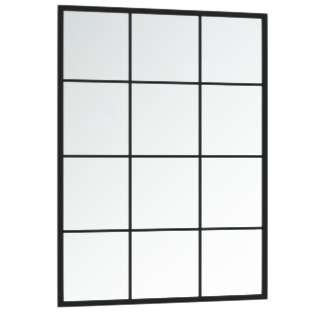 Wandspiegel Schwarz 60x40 cm Metall