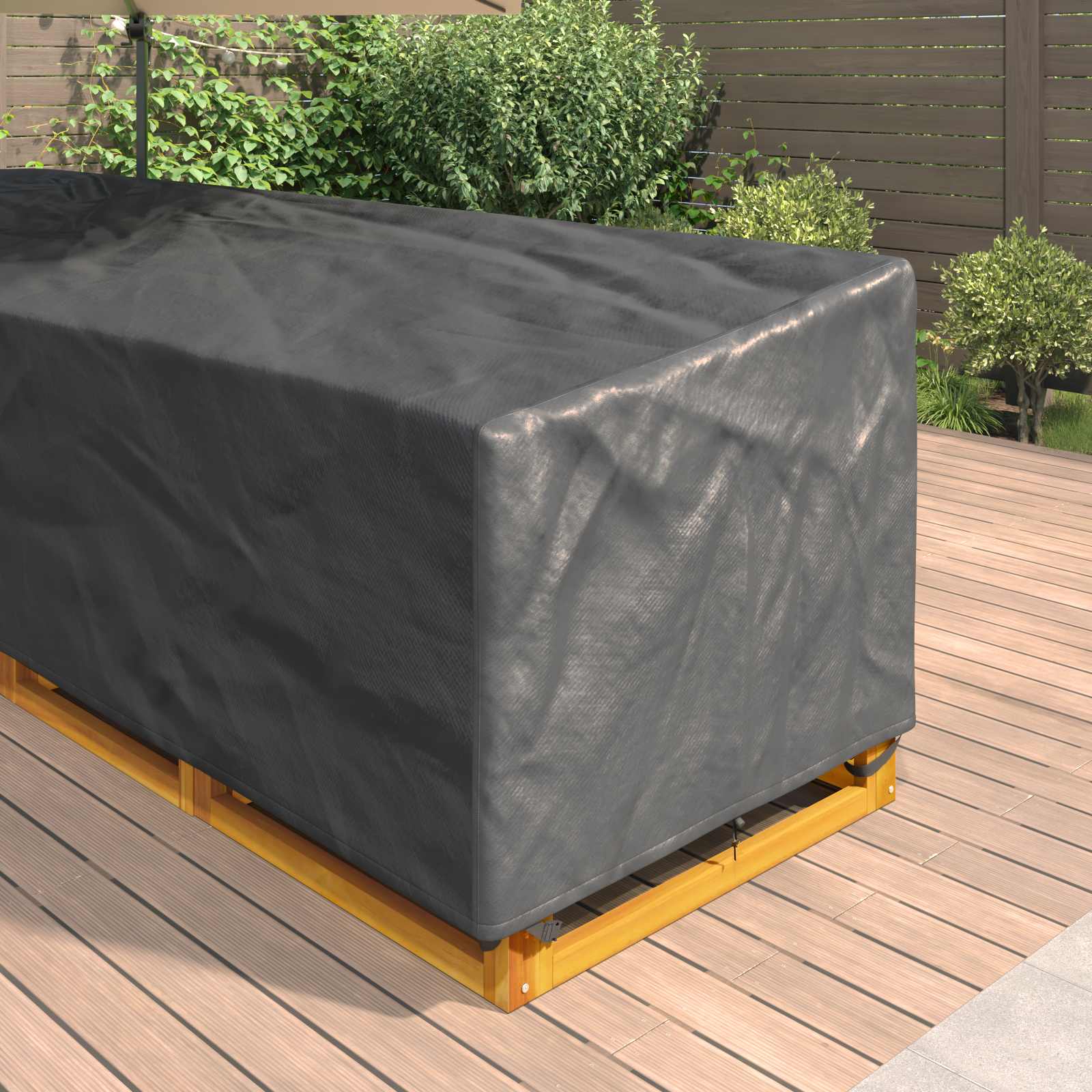Möbelbezug Schwarz 235 x 235 x 85 cm 210D Oxford Stoff