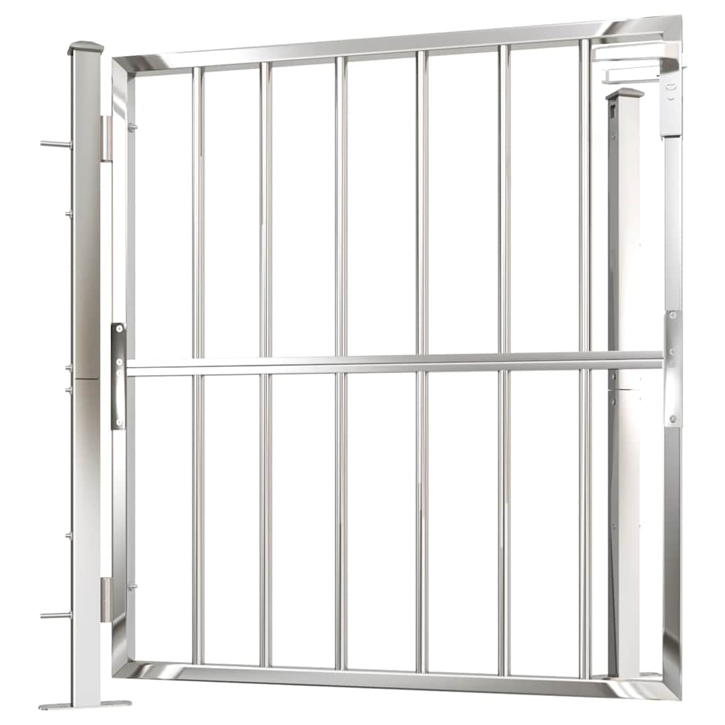 Gartentor 100 x 95 cm Edelstahl