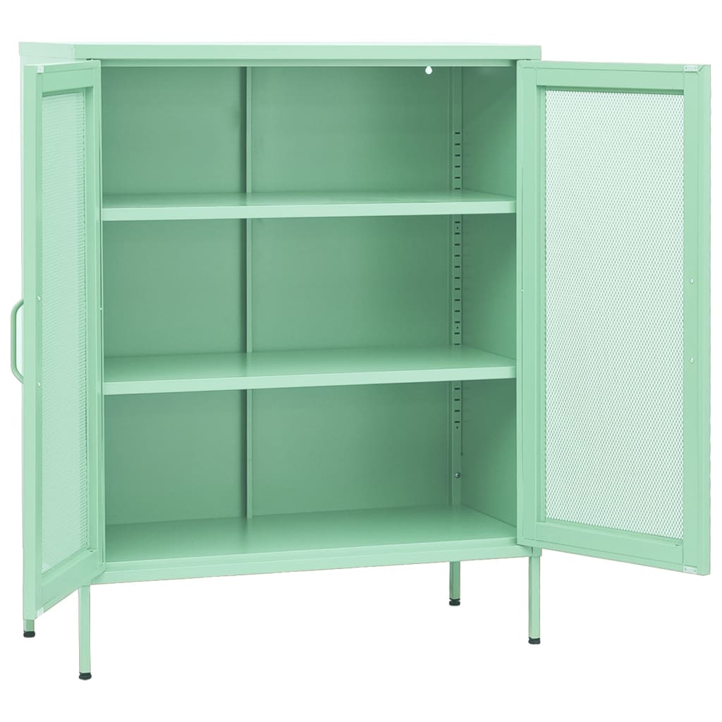 Lagerschrank Olivgrün 80x35x101,5 cm Stahl