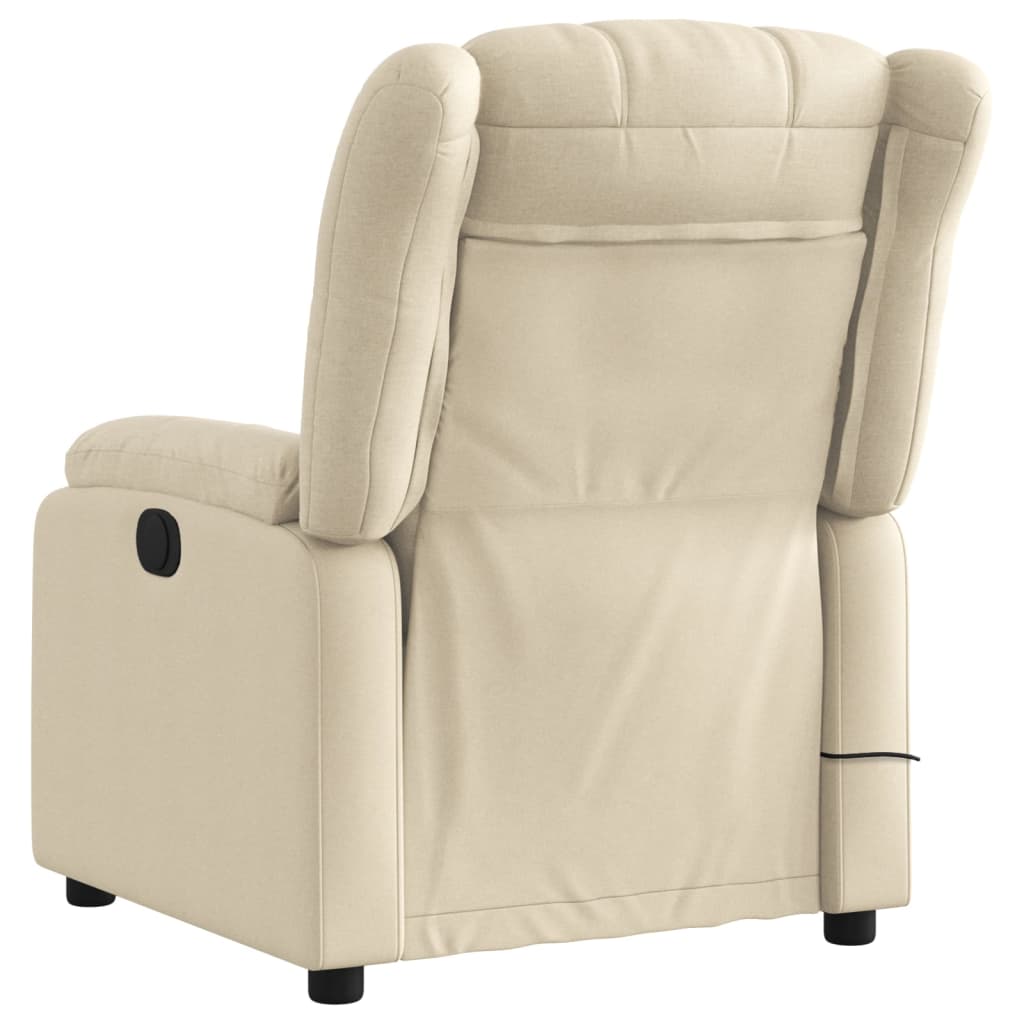 Massage-Relaxsessel, hellgrauer Stoff
