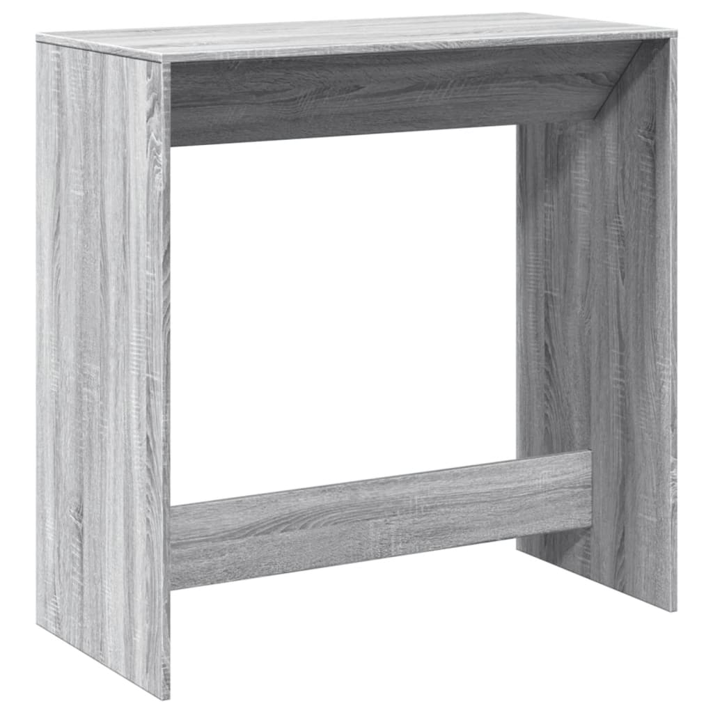 Bartisch Schwarz Eichen-Optik 102 x 50 x 103,5 cm Holzwerkstoff